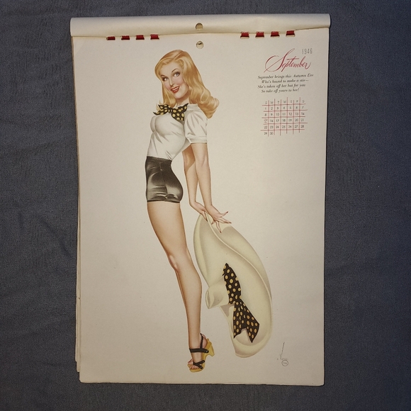 1943 Vintage Pinup Calendar